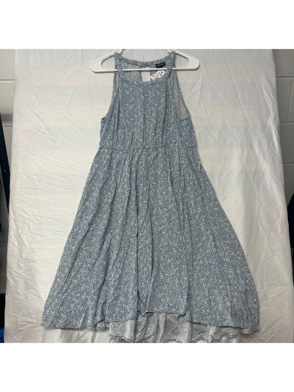 torrid Light Blue Floral High-Neck Swing Dress